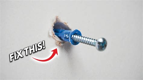 screw wont go flush with metal bracket|screw inside wall plug troubleshooting.